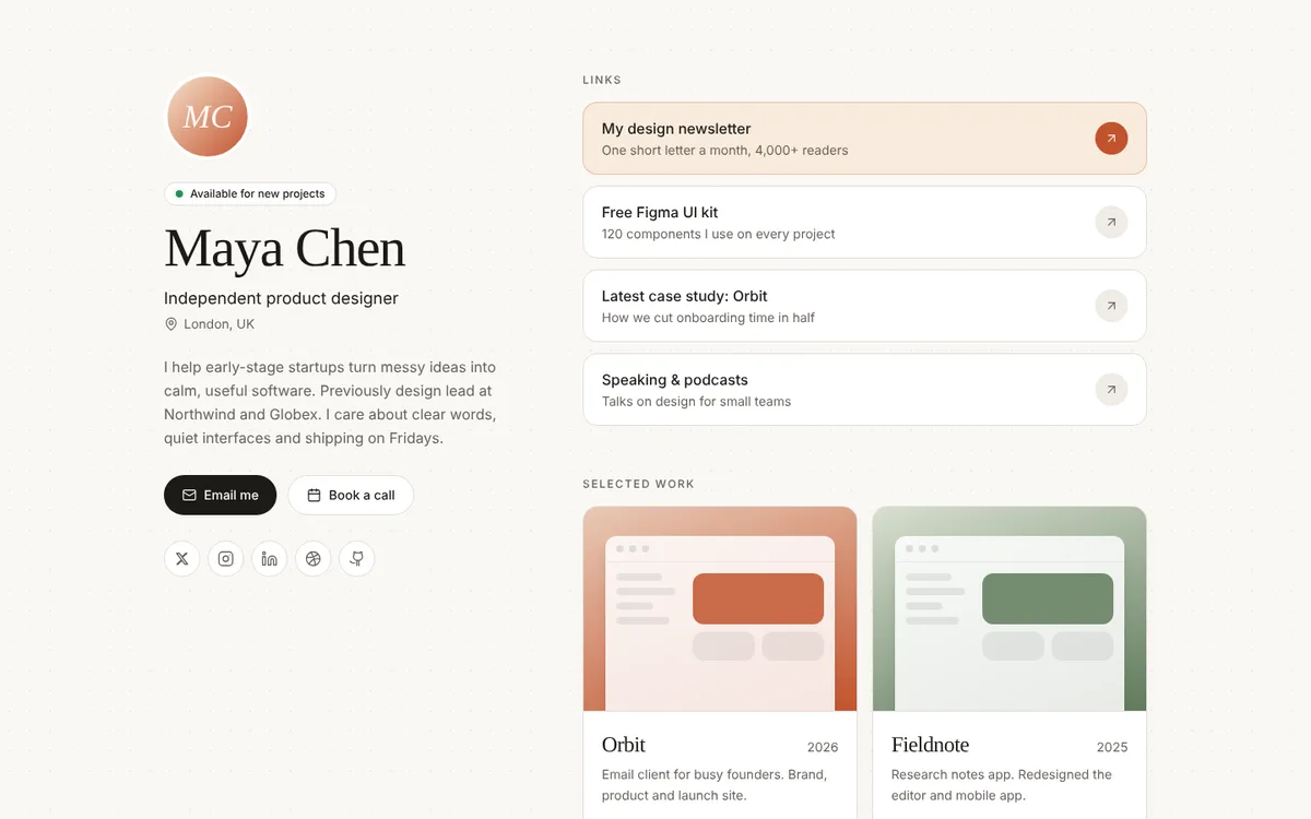 Folio preview